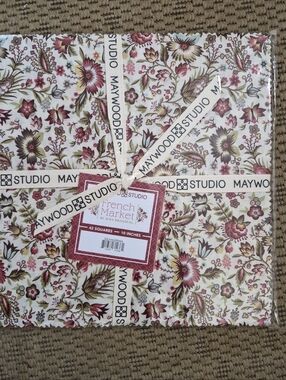 Maywood Studios French Market Layer Cake. 42 Ten Inch Squares.